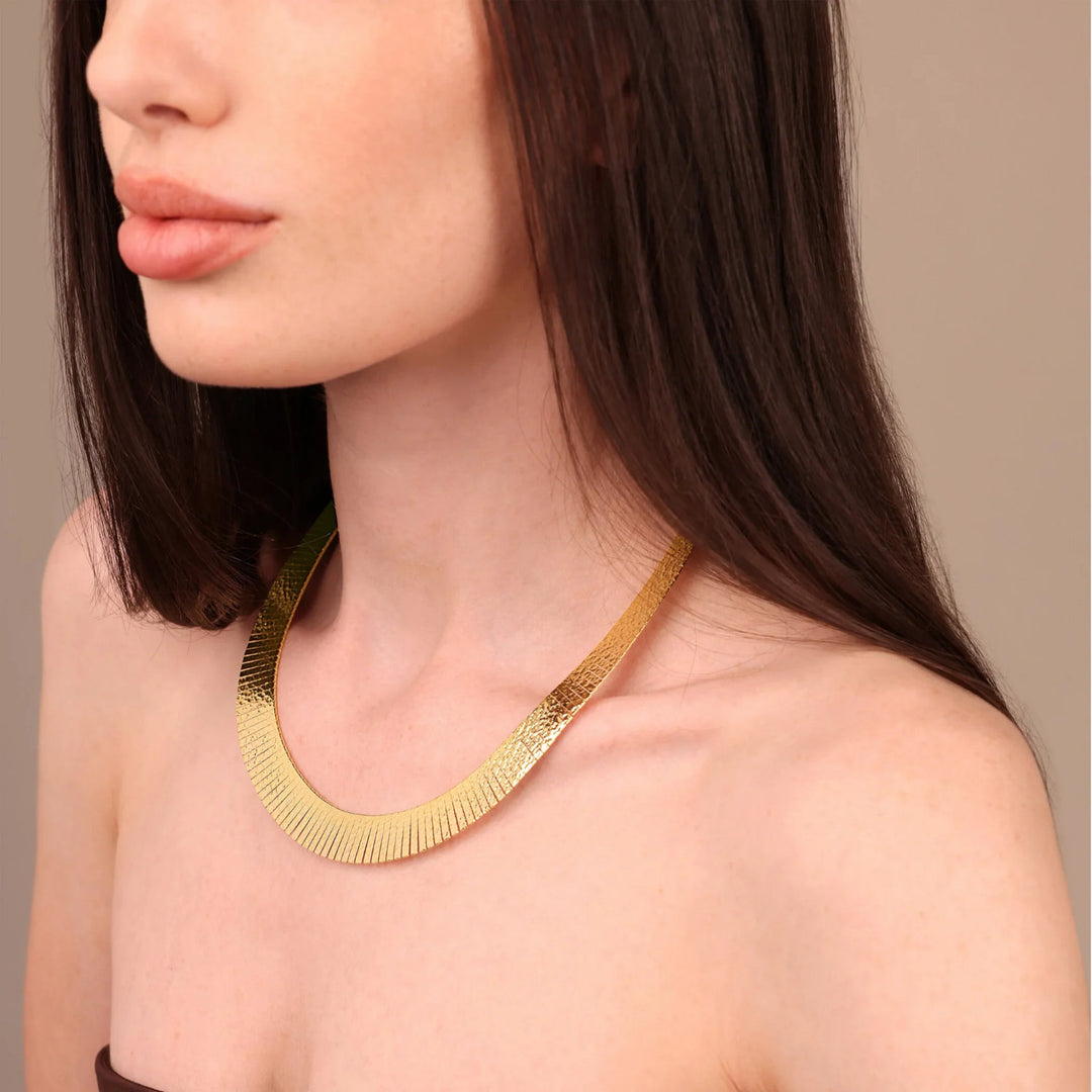 Collana Girocollo Cleopatra Martellata