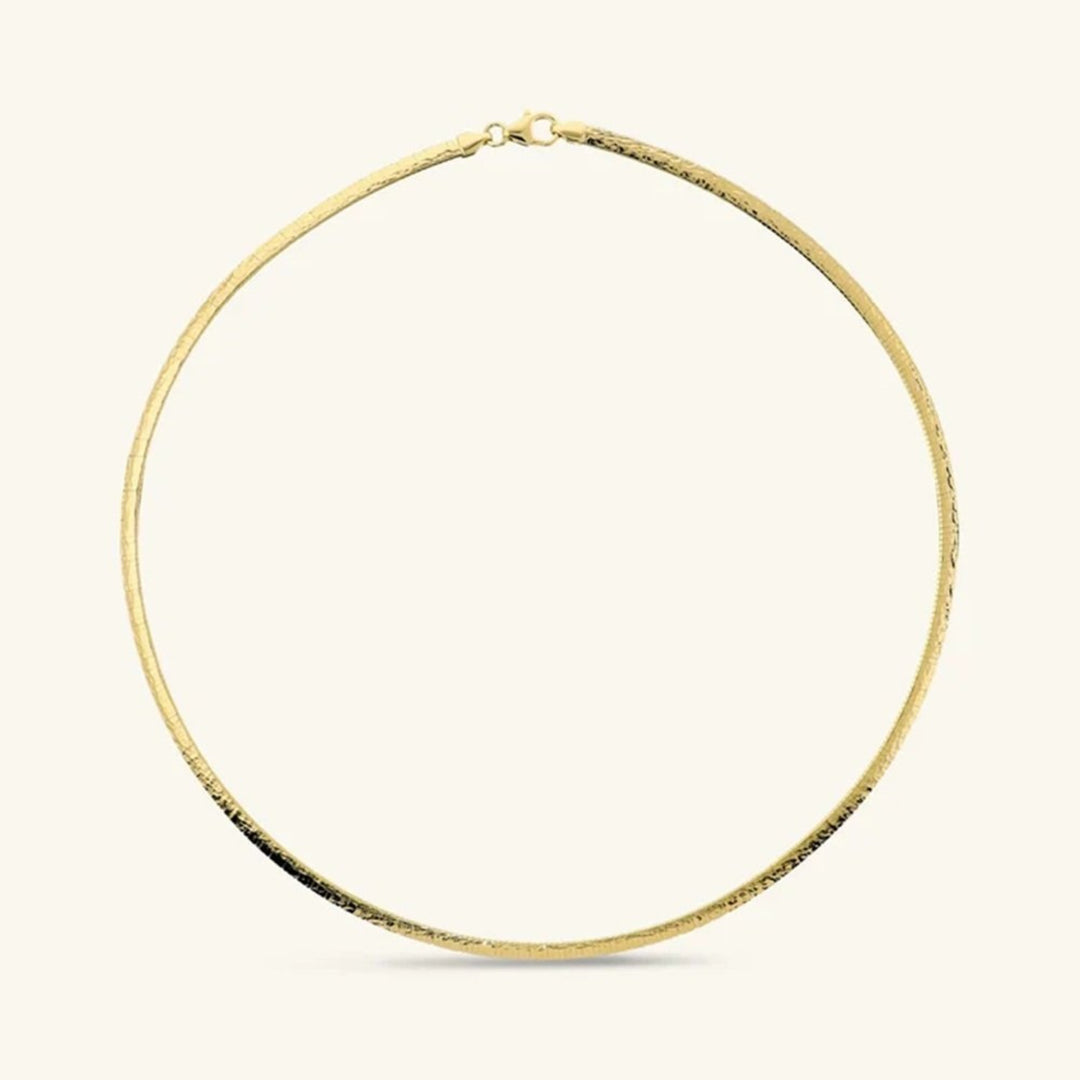 Collana Maglia Omega Martellata 3mm