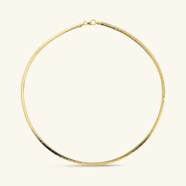 Collana Maglia Omega Martellata 3mm