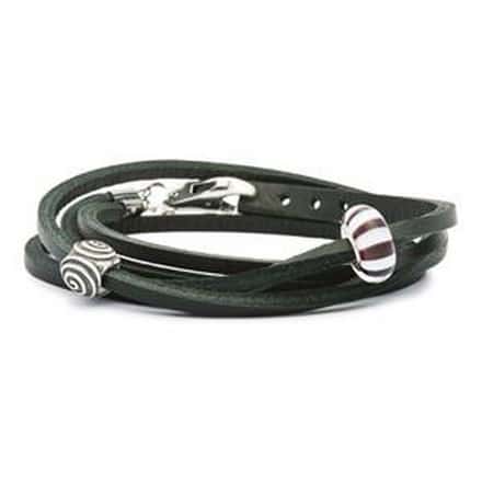 TLEBR-00001 BRACCIALE CUOIO NERO 36 CM