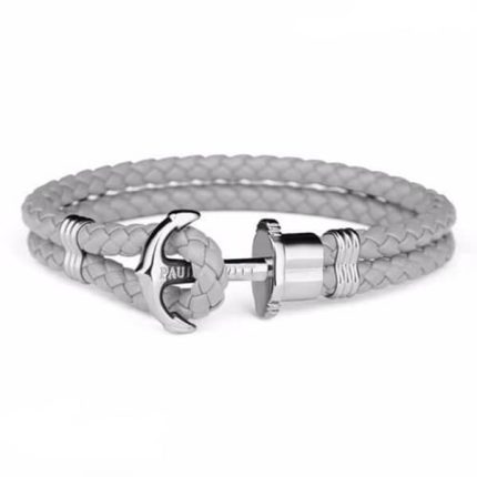 PH-PH-L-S-GR-XS ANCHOR BRACELET PHREP SILVER GREY