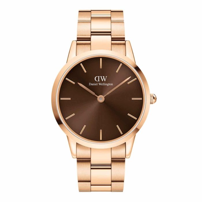 DW00100460 ICONIC AMBER ROSE GOLD 40MM