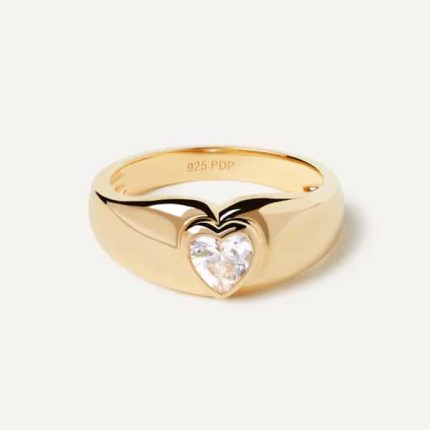 an01-902-14 Bright heart gold ring mis 14